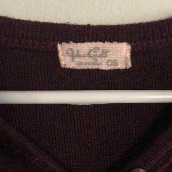 maroon brandy long sleeve - Picture 2 of 2